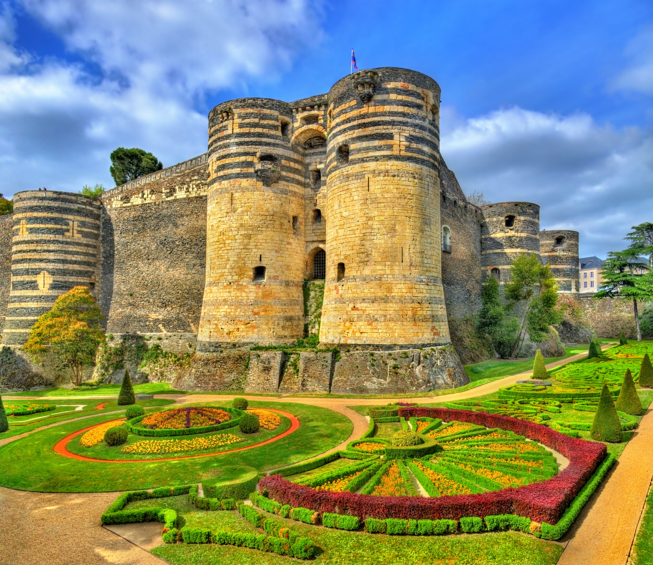 Angers Castle in the Loire Valley, France